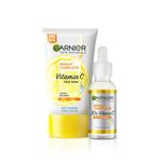 Garnier Bright Complete Facewash 150g & Bright Complete Vitamin C Serum 30ml | Combo