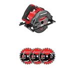 CRAFTSMAN 7-1/4-Inch Circular Saw, 15-Amp with Circular Saw Blade, 24-Tooth Carbide, 3-Pack (CMES510 & CMAS3725243)