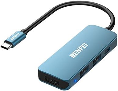 BENFEI USB C to HDMI, USB Type-C Hub, 2 Port USB C to USB Adapter, USB Type-C Power Delivery, Compatible with MacBook Pro 2020/2019/2018, Surface Book 2, Dell XPS 13/15, Pixelbook and More