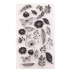 arriettycraft Flowers Leaves Feather Dandelion Stamps Rubber Clear Stamp/Seal Scrapbook/Photo Decorative Card Making Clear Stamp