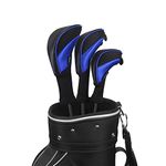 Scott Edward 3Pcs Long Neck Mesh Golf Club Headcovers Set Golf Club Head Covers for Driver Fairway Hybrids Woods…