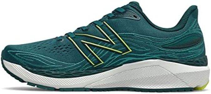 New Balance Men's Fresh Foam X 860V12 Running Sneaker Shoes Mountain Teal/Sulphur Yellow 10