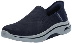 Skechers Slip-INS: GO Walk AF 2.0 - Hands Free 2 Walking Shoes for Mens, Navy- 216600-NVY