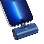 iWALK Small Portable Charger 4500mAh Ultra-Compact Power Bank Cute Battery Pack Compatible with iPhone 13/13 Pro Max/12/12 Mini/12 Pro Max/11 Pro/XS Max/XR/X/8/7/6/6S,Blue