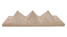 REMEDYWALA Vastu Shriparni Wooden Pyramid Strip for Toilet Defects Or Division (Vastu Wooden Pyramid Strip 10 Inch)