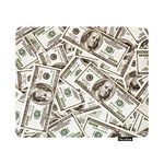 Nicokee Funny US Dollar Currency Money Gaming Mouse Pad Hundreds of 100 Dollar Bills Non-Slip Rubber Mouse Pad for Computers, Laptop, Office, Home Rectangle Personalized Mousepad 9.5 Inch x 7.9 Inch