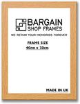 Bargain Shop Az OAK WOODEN EFFECT PICTURE PHOTO POSTER FRAMES ((40cm x 30cm 400mm x 300mm))