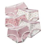 SINMIUANIME Women's Panties Anime Print Underwear Breathable Cotton Brief Sexy Cosplay Lingerie 5-Pack (Strawberry, X-Large)