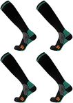 Compression Socks (2 Pair) for Men and Women 20-30 mmHg Compression Stockings Circulation for Cycling Running Support Socks