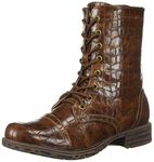 Volatile Women's Underground Combat Boot, Brown, 4.5 UK