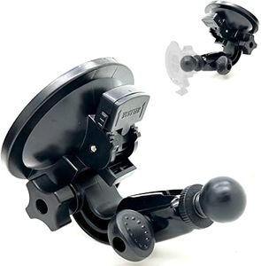 ChargerCity Heavy Duty Large 22mm Ball Suction Mount for Garmin Overlander dezl OTR1000 OTR1010 OTR800 OTR810 RV 1090 1095 890 895 DriveSmart 86 8 Inch-10 Truck GPS Navigator, Black