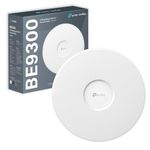 TP-Link EAP772 WiFi 7 Access Point, Tri-Band Gigabit BE9300 Wireless Access Points, Support Passive PoE, Easily Mount to Wall or Ceiling, Free Cloud Controller, Omada Mesh & AI roaming
