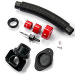 Rain Barrel Diverter Kit for 2x3 Downspout - Rain Water Diverter Connector System Fits Rectangular Downspouts, Converts Plastics Barrel into Rain Barrel