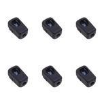 Maxmoral 6PCS Generator Accessory Black M6 Female Thread PA66 Gas Spring End Connection Connector for Lifting and Balancing Hinged Door and Bonnets