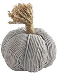 Mud Pie Corn Husk Rope Pumpkin, Medium Table Sitters