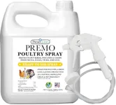 Poultry Spray by Premo Guard – 128 oz – Treat Mites, Fleas, Flies, and Lice – Effective Plant Based – Chicken, Turkey, Waterfowl, and Birds – Best Natural Protection for Control & Prevention