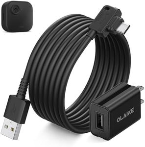 OLAIKE 10ft/3m Power Cord and Adapter for Blink Outdoor 4th Gen, Weatherproof USB C Charger Cable and Adapter, Outdoor Extension Cord Power Supply for All-New Blink Outdoor Camera, Black (1 Pack)