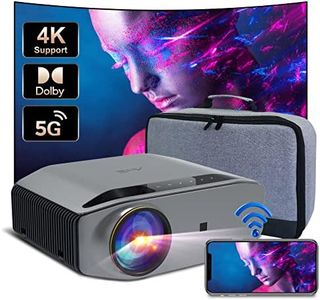 1080P Projector - Artlii Energon 2 Full HD WiFi Bluetooth Projector Support 4K, 7000L 300" Display, Compatible with HDMI, iPhone, Android for Home Theater, PPT Presentation