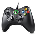 Zexrow Xbox 360 Wired Controller,Game Controller USB Wired PC Joystick Gamepad for Xbox 360,Improved Ergonomic Design Controller for Xbox 360 Slim & PC with Windows Vista /7/8/10/XP