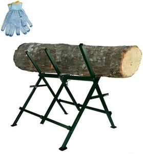 FLITURE Saw Horses Heavy Duty Folding Saw Horses Metal Log Holder for Cutting Saw Horse Adjustable Sawhorse Support 260LB Weight Capacity