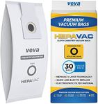 VEVA 30 Pack Premium HEPA Vacuum Bags Style O Cloth Bag Work with Kenmore Sears Upright Vacuum Cleaners Type O, Part # 53293, 53294