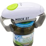 MOCK ST Electric Jar Opener, Restaurant Automatic Jar Opener for Seniors with Arthritis, Weak Hands, Bottle Opener for Arthritic Hands