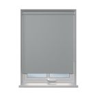 Home In Style 4U Roller blinds Thermal Blackout Fabric Roller blind Light Grey 60cm wide x165cm drop - Trimmable UV Protection Child Safe Home Office Window Blinds Easy Fits