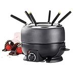 Ex-Pro 2.3L Electric Fondue Set with 6 Forks and Adjustable Temperature