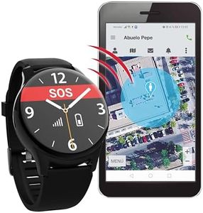 Tracmi Reloj R8 con botón de Llamada de Emergencia SOS, Localización GPS, Aviso de Caída, Ritmo Cardíaco – Cuidado de Mayores o Demencia – Tarjeta SIM y App Familiar Incluidas con 1 Mes Gratuito