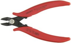 Hakko CHP TRR-58-G Macro Soft Wire Cutter, Flush Cut, 3.0mm Hardened Carbon Steel Construction, HRC 58, 21-Degree Angled Jaw, 14mm Jaw Length, Wide Head, 10 Gauge Maximum Cutting Capacity