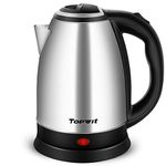 TOPWIT Electric Kettle Hot Water Kettle, Upgraded, 2 Liter Stainless Steel Coffee Kettle & Tea Pot, Water Warmer Cordless with Fast Boil, Auto Shut-Off & Boil Dry Protection