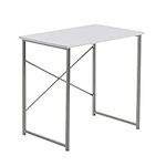 Harbour Housewares Computer Laptop Notebook Wooden Desk Table PC Office Workstation - White