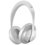 Bose Noise Cancelling Headphones 700 — Over Ear, Wireless Bluetooth Headphones with Built-In Microphone for Clear Calls & Alexa Voice Control, Silver