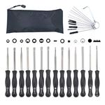 Hippotech 14 Pcs Carburetor Adjustment Tool Screwdriver Kit with Cleaning Tool for Common 2 Cycle Carburator Adjusting Small Engine Carb Tune up Adjusting Tool