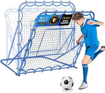 Winthai 3.7x3.7FT Soccer Rebounder Net, Quick-Switch Angle Soccer Training for Control, Passing Practice, Easy Setup Rebounder Gifts & Equipment for Kids,Teens & Adults