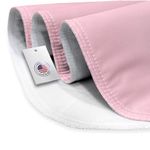 Kosmocare Reusable Underpad Washable Incontinence Bed Pad Overnight Sheet, Underpad Mattress Protection for Baby, Elderly & Patient Care- (Brushed Polyester) - Pink - 75 Cm