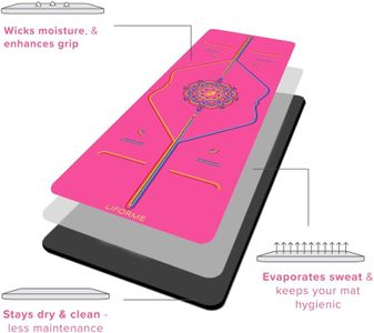 Liforme Travel Yoga Mat – Lightweight, Non-Slip, Portable