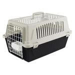 Ferplast Atlas 10 Open Cat Carrier - Portable Small Dog Travel Carrier, Open Top Design, Comfortable Handle, Ideal for Cats and Small Dogs up to 5 Kg, Includes Cushion, 48x32.5x29 cm