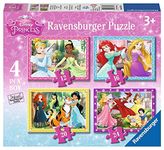 Ravensburger Disney Princess-4 in Box (12, 16, 20, 24 Piece) Jigsaw Puzzles For Kids Age 3 Years and Up