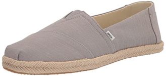 TOMS Women's Alpargata Rope Loafer Flat, Medium Grey, 7 UK