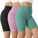 VALANDY Gym Shorts for Women High Waisted Yoga Shorts Biker Workout Running Cycling Athletic Shorts Buttery Soft Stretchy