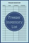 Freezer Inventory List: Fridge Freezer Kitchen Stock Supply Checklist | Freezer Inventory Checklist Notebook to Track All of Your Family Freezer Items