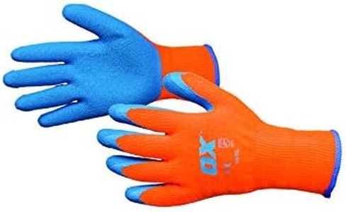 OX Tools Thermal Grip Gloves Orange, L (Pack of 2)