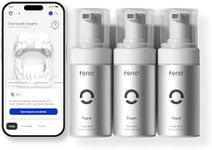 Feno Fluoride Free Foam Toothpaste - 3 Pack Bundle with Feno Plus AI Oral Health Report Access - Xylitol Toothpaste for Sensitive Teeth - Non Toxic Mint Foaming Toothpaste for Adults, 3.4 Fl oz