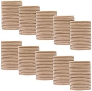 inSowni 200 Pack Bulk Wholesale Super Soft Stretchy DIY Nylon Headbands Hair Bands for Baby Girls One Size Fits All (Khaki)