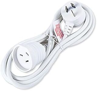 SAS Electrical 2400W Piggy Back Extension Lead, 3 Meter Length, White