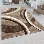 Paco Home Large Rug Vintage Handmade Contour 3D Look, Size:160x230 cm, Colour:Brown