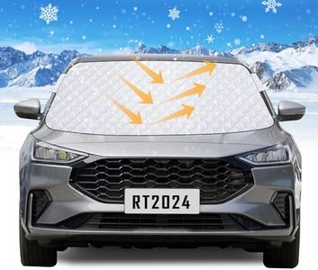 Range Tour Car Windshield Snow Cover, Automotive Windshield Cover for Snow, Ice, Sun Frost Guard Windshield Cover Dust Cover Car Protector for Winter Summer(146x114cm)