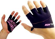 RUNTOP Workout Gloves Weight Lifting Grips with Silicon Padding Exercise Gloves Perfect for Women Men Crossfit Training WODS Weightlifting Bodybuilding Powerlifting Gym Fitness, Hot Pink, Large