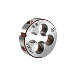 uxcell M12 X 1 Metric Round Die, Machine Thread Right Hand Threading Die, Alloy Steel Screw Thread Cutting Die